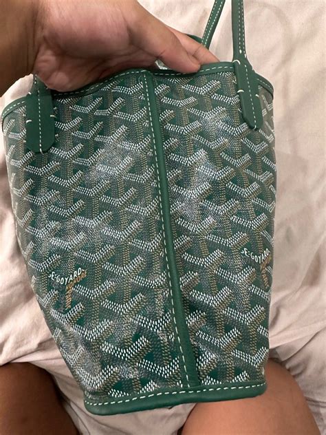 green anjou goyard|goyard anjou mini price euro.